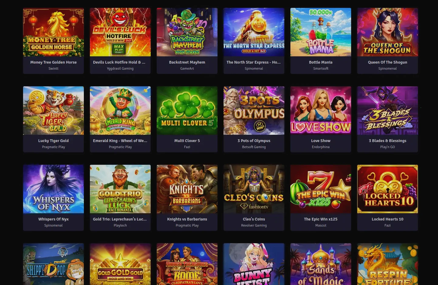 Lucky Max Casino spelaanbod en interface
